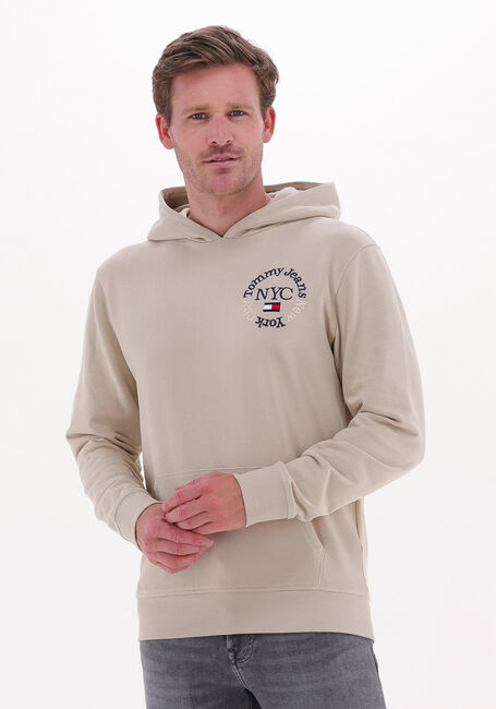 Sand TOMMY JEANS Sweatshirt TJM TIMELESS CIRCLE HOODIE - large
