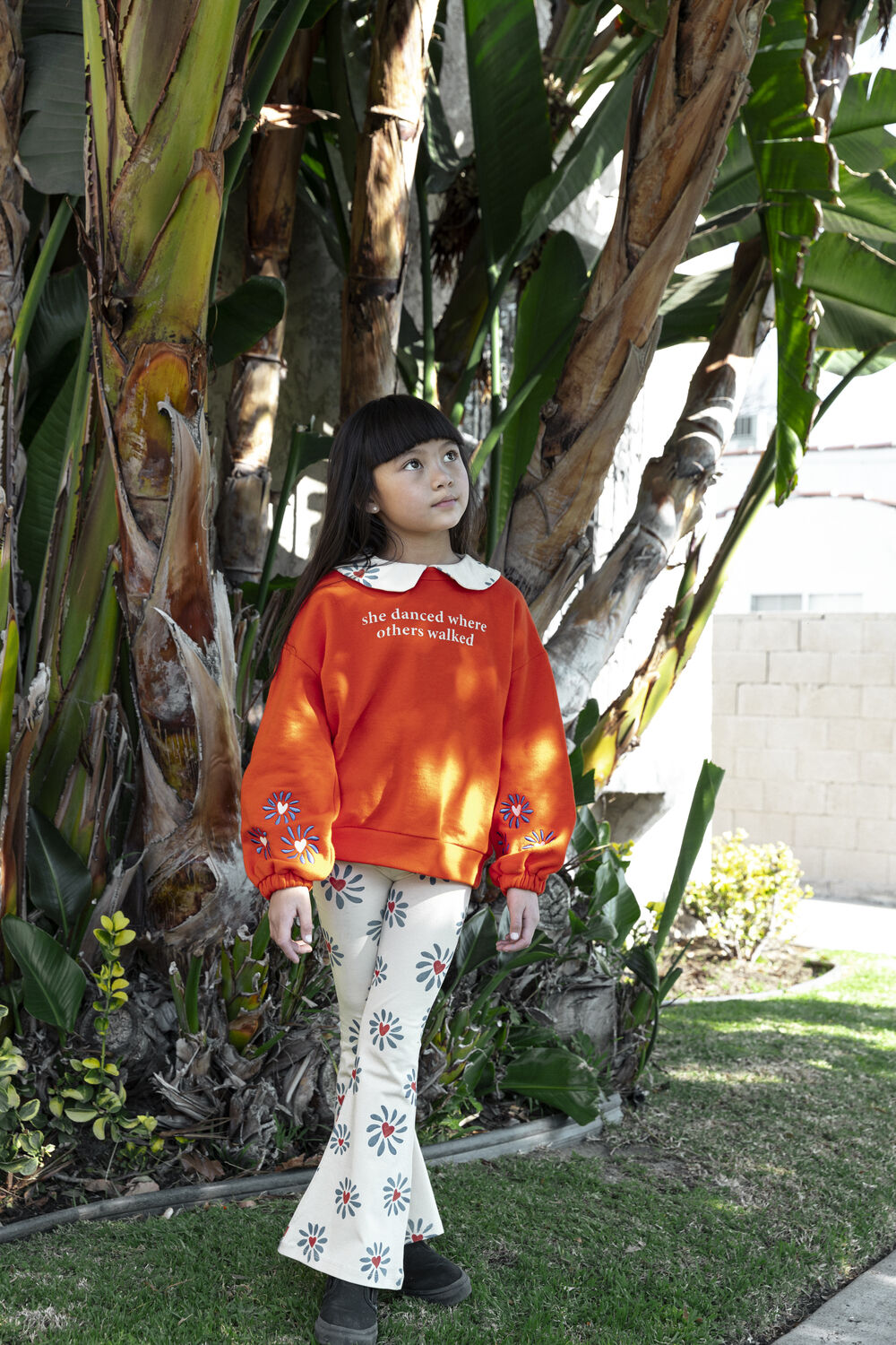 Mehrfarbige/Bunte AMMEHOELA Schlaghose LIV - large