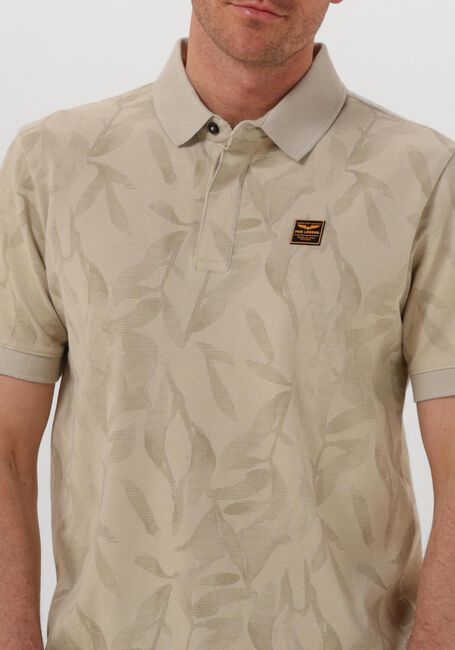 Beige PME LEGEND Polo-Shirt TWO TONE PIQUE PRINTED - large