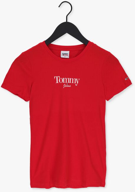 Rote TOMMY JEANS T-shirt TJW SKINNY ESSENTIAL LOGO 1 SS - large