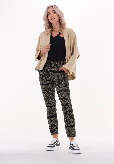 Schwarze 10DAYS Jogginghose CROPPED JOGGER PAISLEY - large