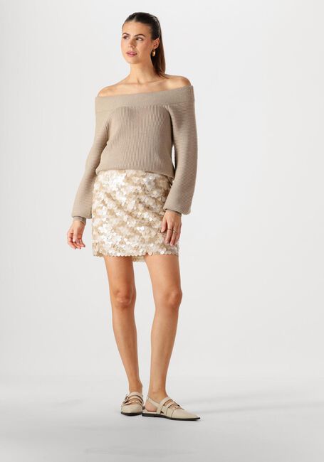 Sand COPENHAGEN MUSE Minirock CMSEQUINCE-SKIRT - large