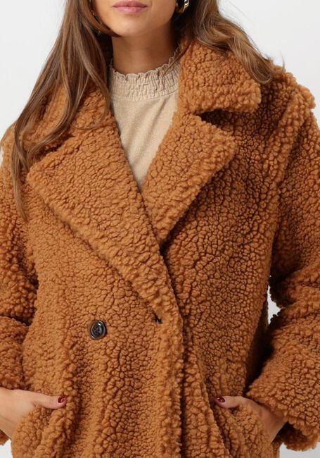 Camelfarbene UGG Teddy-Jacke GERTRUDE LONG TEDDY COAT - large