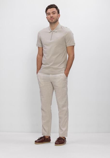 Graue BOSS ORANGE Polo-Shirt PASSERZIP - large