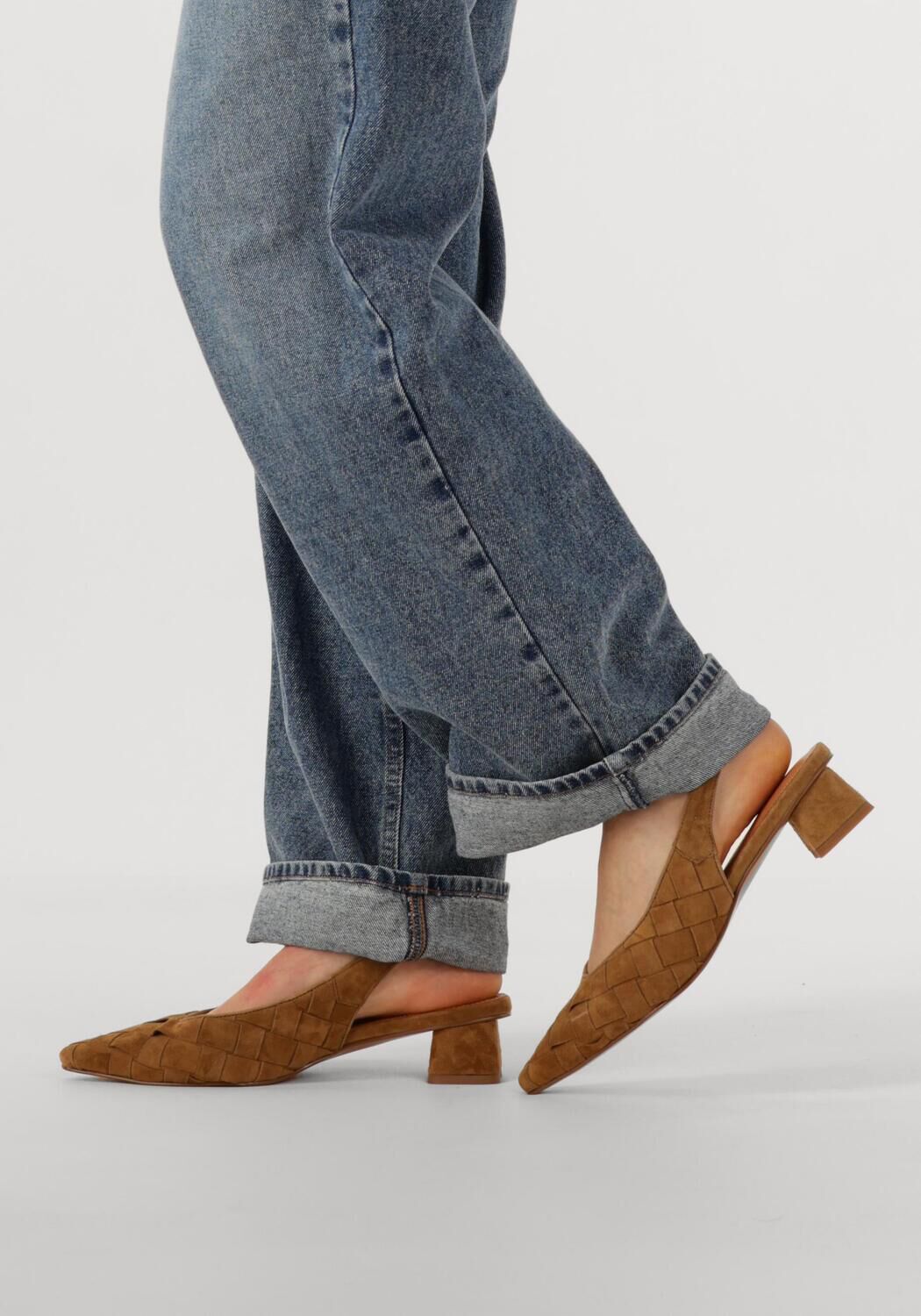 Camelfarbene STEFANO LAURAN Slingbacks D24062 - large