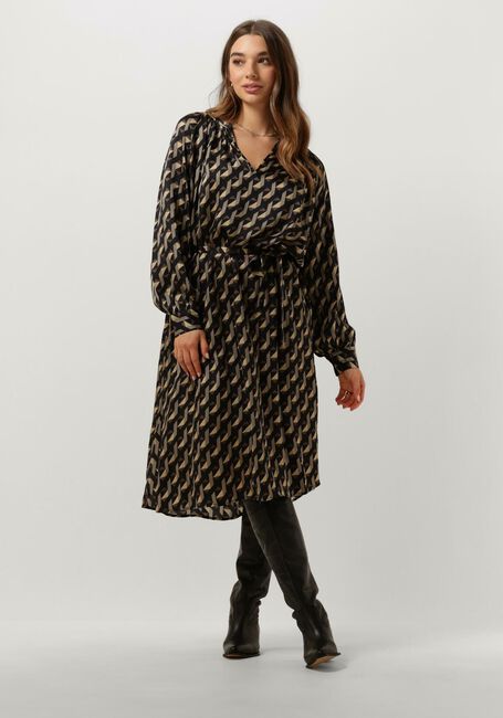 Schwarze SECOND FEMALE Midikleid HOPI DRESS - large