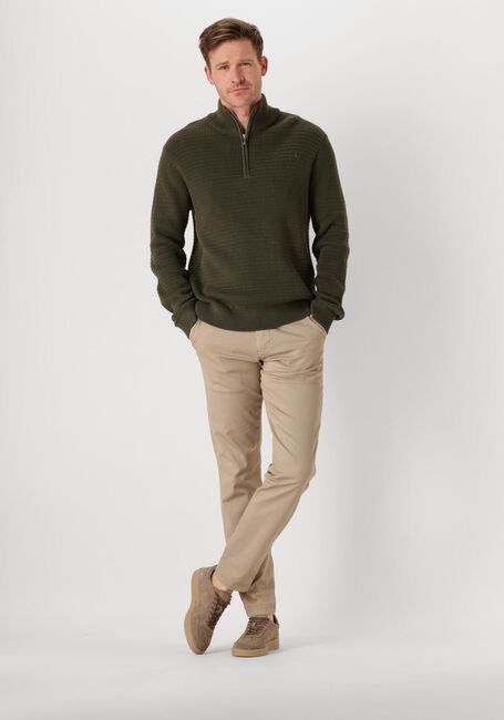 Dunkelgrün SELECTED HOMME Pullover SLHTHEO LS KNIT STRUCTURE HALF ZIP - large