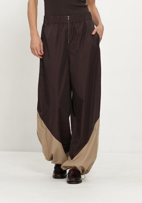 Braune CO'COUTURE Weite Hose ALORACC BLOCK PANT - large