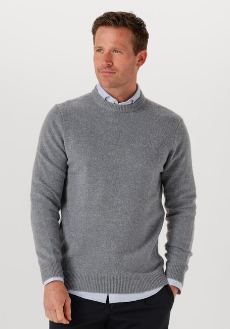 Graue PROFUOMO Pullover PULLOVER CREW NECK WOOLBLEND - large