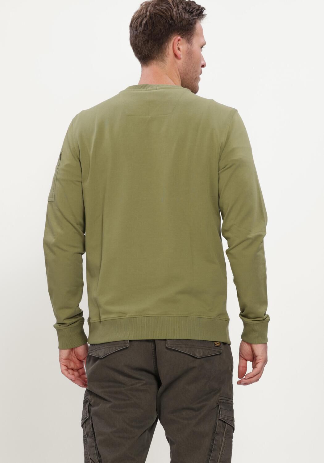 Khaki PME LEGEND Sweatshirt CREWNECK AMERICAN CLASSIC - large