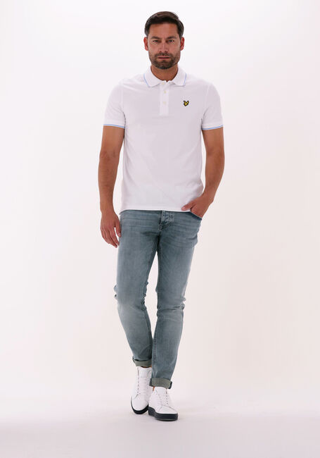 Weiße LYLE & SCOTT Polo-Shirt TIPPED POLO SHIRT - large
