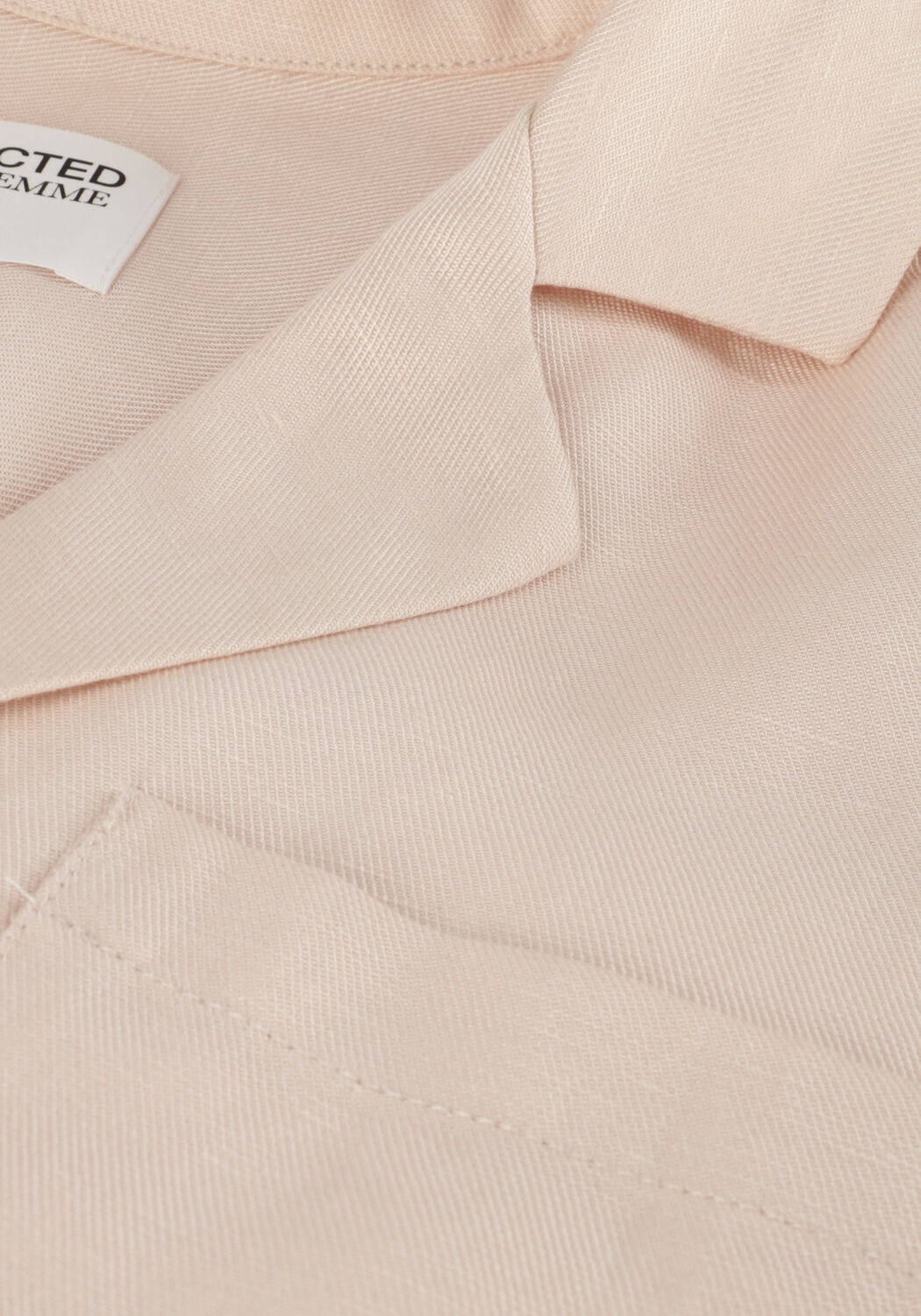 Nicht-gerade weiss SELECTED WOMEN Blusen SLFLYRA 2/4 BOXY REVERS LINEN SHIRT - large