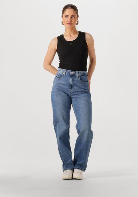 Schwarze TOMMY JEANS Top TJW ESSENTIAL RIB TANK EXT - large