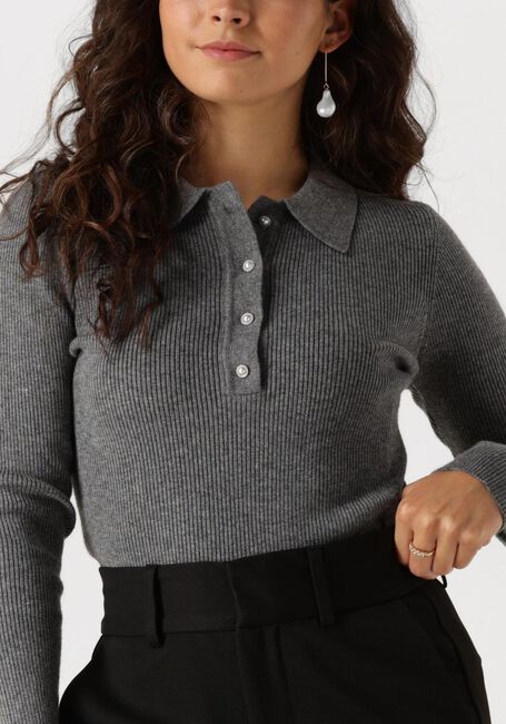 Graue NEO NOIR Pullover PANAMA KNIT BLOUSE - large