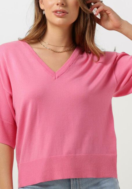 Rosane MSCH COPENHAGEN Top MSCHESLINA RACHELLE 2/4 V NECK PULLOVER - large