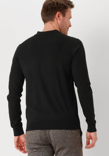 Schwarze PROFUOMO Polo-Shirt POLO LONG SLEEVE - large