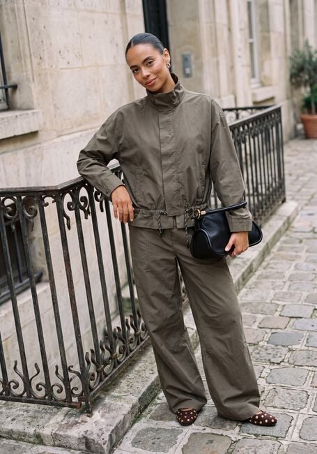 Olive MODSTR&Ouml;M Weite Hose URANIAMD PANTS - large