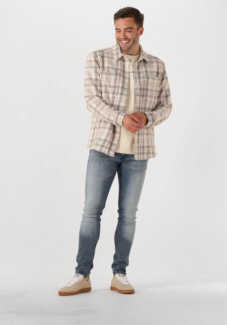 Beige PURE PATH Overshirt REGULAR FIT LONGSLEEVE SHIRTS - large