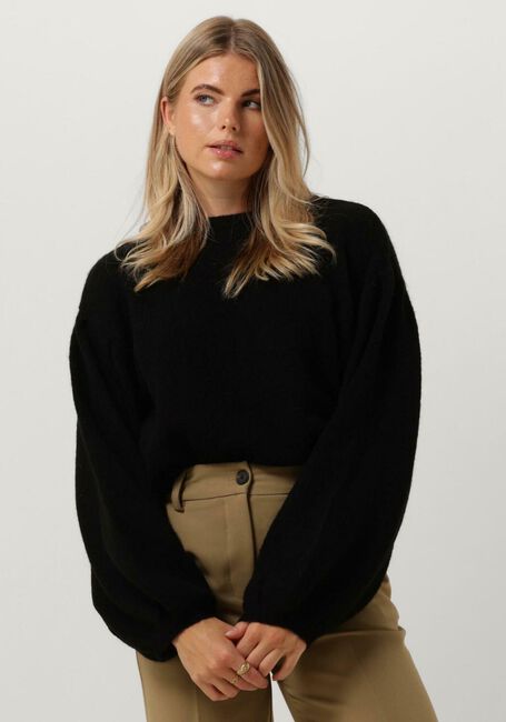 Schwarze MSCH COPENHAGEN Pullover MSCHLILLIAN HOPE BALLOON PULLOVER - large