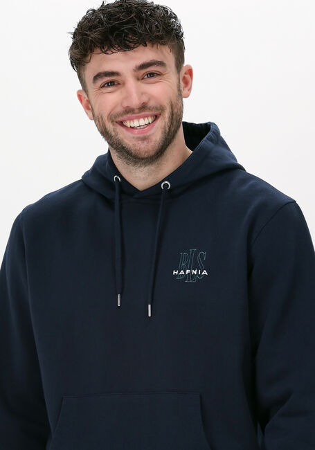 Dunkelblau BLS HAFNIA Sweatshirt MINI OUTLINE LOGO HOODIE - large