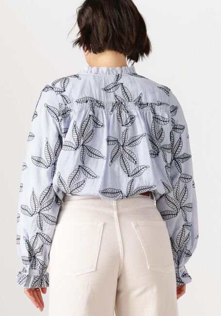 Blaue NUKUS Blusen JENNA BLOUSE EMBROIDERY - large