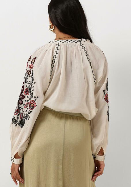 Nicht-gerade weiss SUMMUM Blusen TOP SUSHI VOILE EMBROIDERY - large