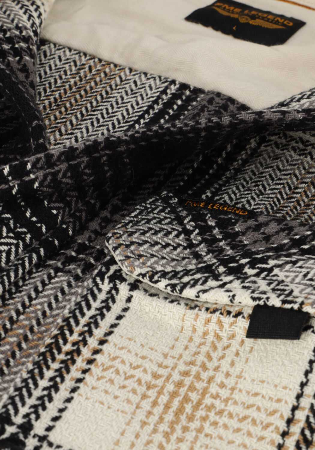 Graue PME LEGEND Overshirt LONG SLEEVE SHIRT HEAVY FLANEL YARNDYED CHECK - large