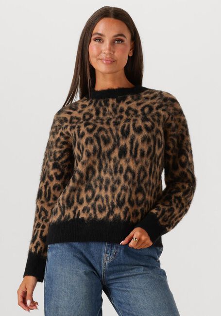 Braune WITHBLACK Pullover WBLALONDRA LS LEO PULLOVER - large