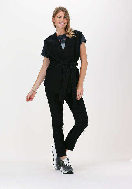 Schwarze ALIX THE LABEL Gilet HOUNDSTOOTH WAISTCOAT - large