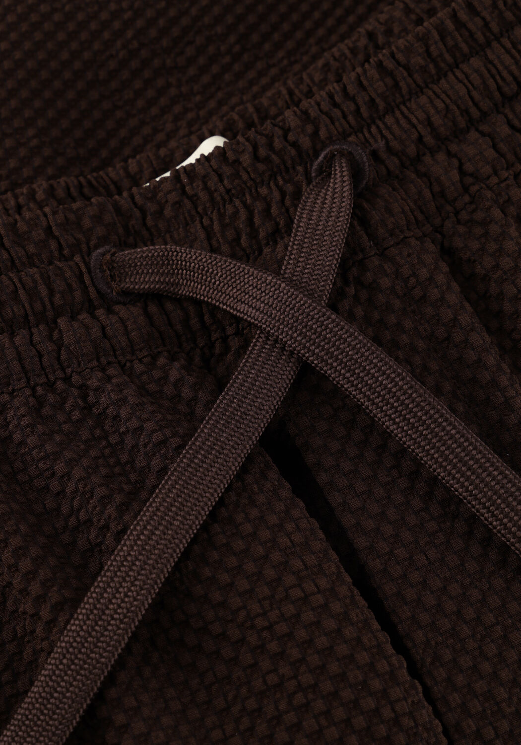 Braune LES DEUX Badehosen STAN SEERSUCKER SWIM SHORTS - large