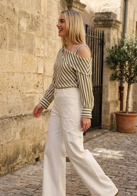 Creme CAROLINE BISS Wide jeans 1888 - large