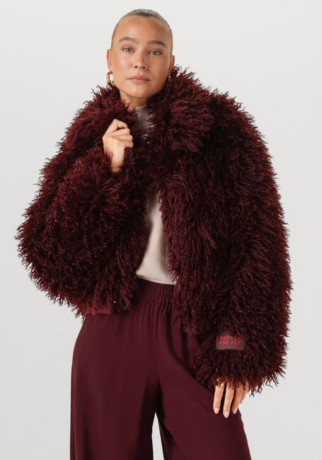 Bordeaux HARPER & YVE Fake-Fur-Jack STACY-JA - large