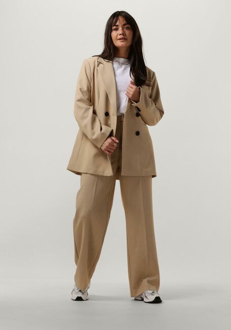 Beige Y.A.S. Hose YASLIKKA HW WIDE PANTS S. - large