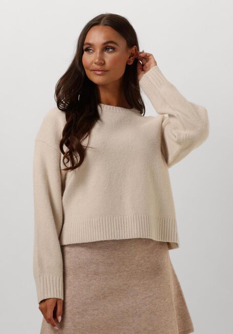 Creme NEO NOIR Pullover DETRI SOLID KNIT BLOUSE - large
