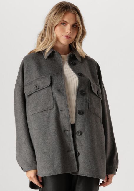 Graue DANTE6 Strickjacke PHAEDRA WOOL BLEND - large
