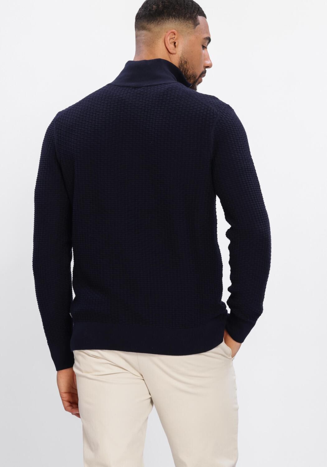 Dunkelblau BOSS BLACK Pullover H-ULLICIO - large