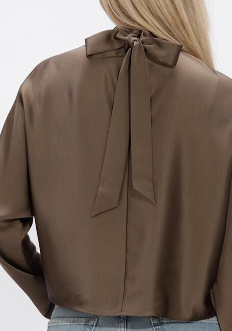 Graue DANTE6 Blusen LORELLE SATIN BOW TOP - large