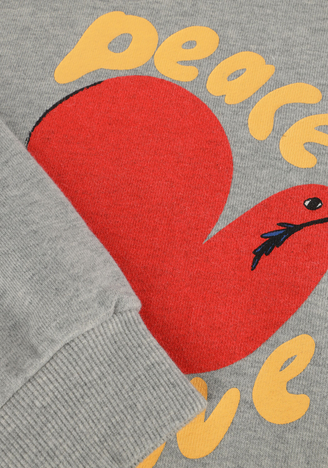 Graue Jelly Mallow Sweatshirt PEACE BIRD SWEATSHIRT - large