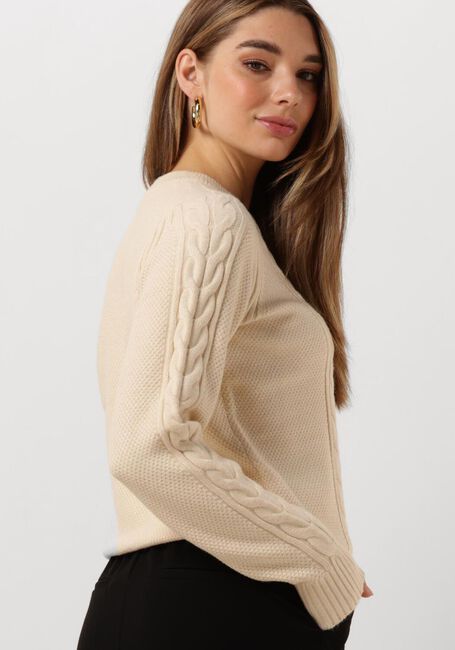 Weiße OBJECT Pullover OBJDORIS RE LS KNIT PULLOVER - large