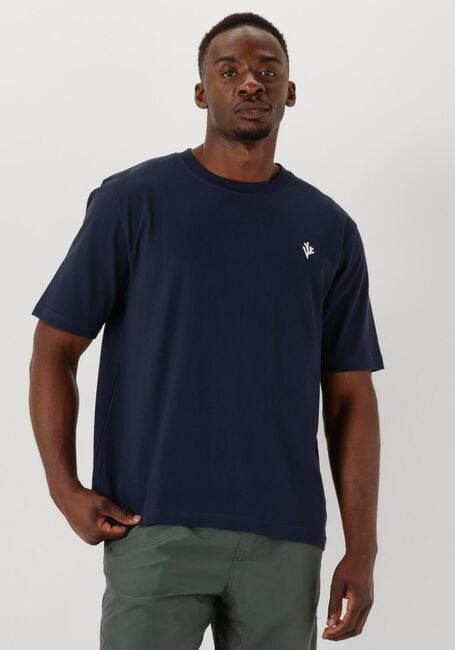 Dunkelblau SHIWI T-shirt MEN FINN RELAXED T-SHIRT CORAL LOGO - large