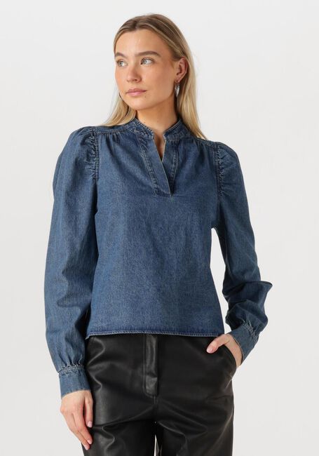 Blaue NEO NOIR Blusen ROSSLYN DENIM BLOUSE - large
