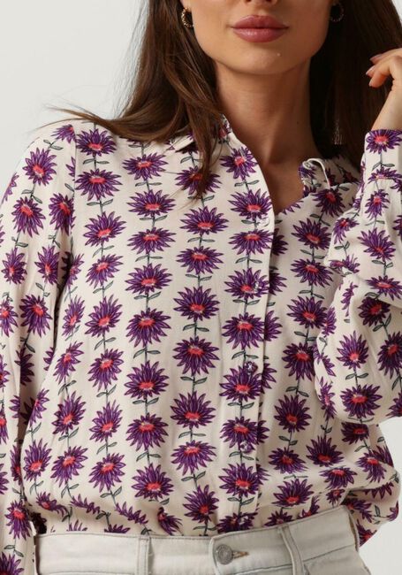 Ecru POM AMSTERDAM Blusen MILA FLOWER ECRU BLOUSE - large