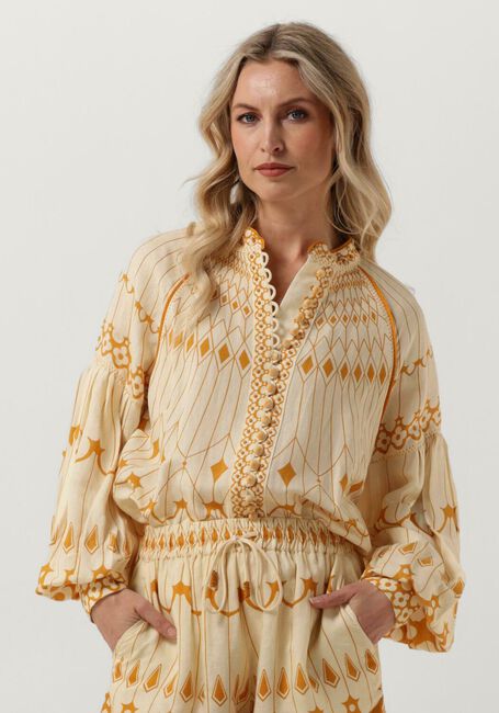Goldfarbene SCARLETT POPPIES Blusen PIA - large