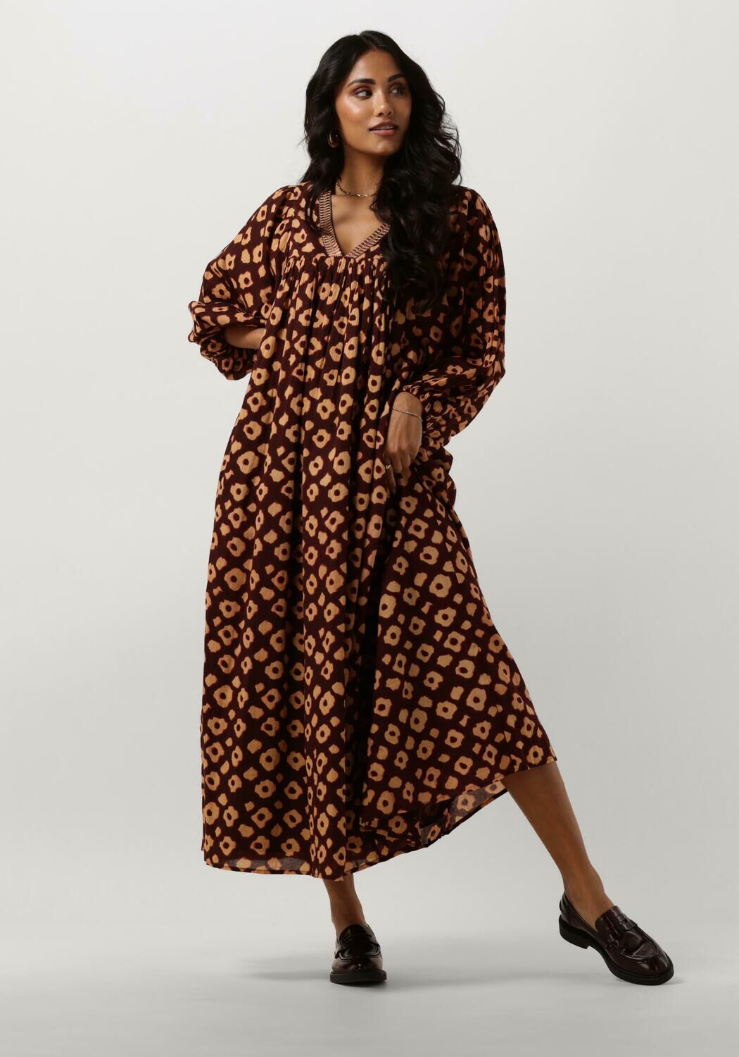 Rote SUMMUM Maxikleid DRESS FLOWER MIX | Omoda