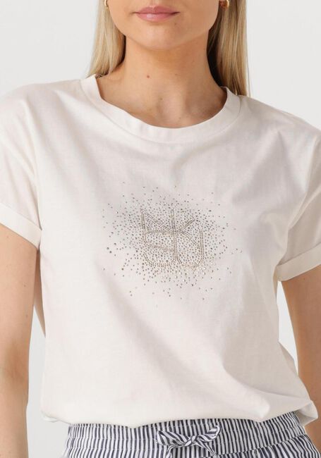 Weiße NUKUS T-shirt VILAMOURA SHIRT NK STRASS - large
