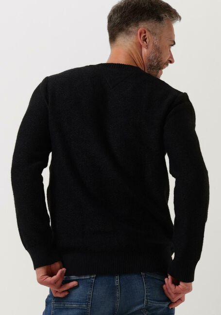 Schwarze TOMMY JEANS Pullover TJM REGULAR STRUCTURED SWEATER - large