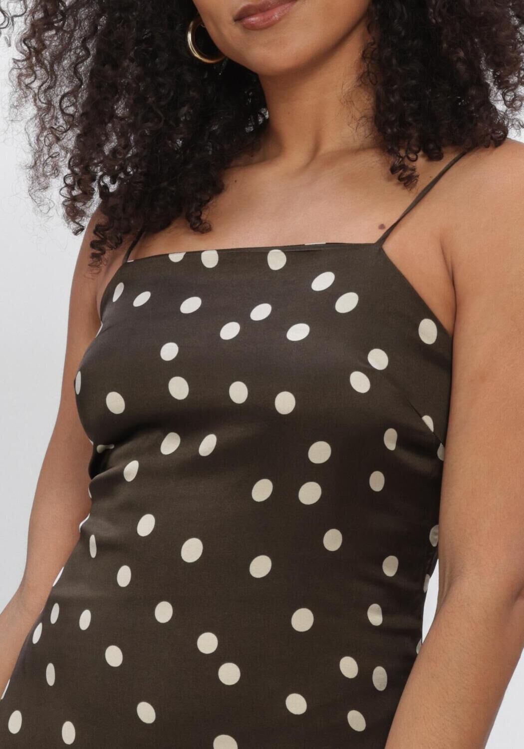 Braune MSCH COPENHAGEN Midikleid MSCHJIONNA IRIDA STRAP DRESS - large