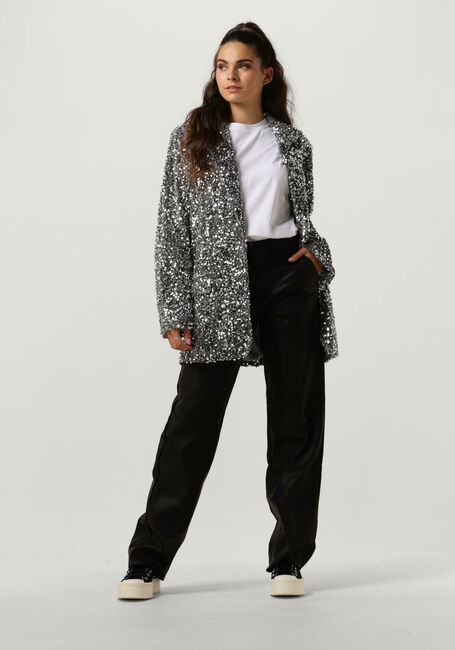 Silberne NOTRE-V Blazer NV-CHRISTINE GLITTER VELVET BLAZER - large
