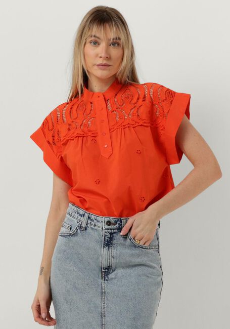 Orangene SUNCOO Blusen LINA - large
