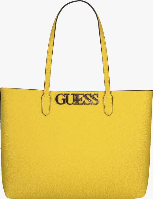 Gelbe GUESS Shopper UPTOWN CHIC BARCELONA TOTE - large
